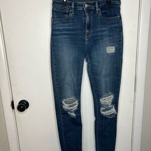 Levi’s High Rise Skinny Women's Blue Distressed Jeans